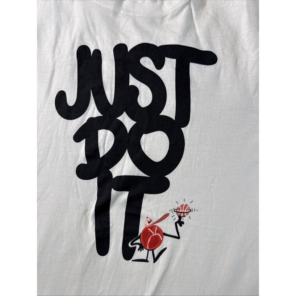 NIKE - The Nike Tee "Just Do It" T-Shirt White Size L - Picture 5 of 6